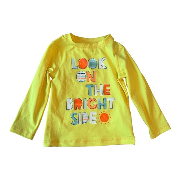 Cat & Jack Yellow and Orange Swim Trunks & Rash Guard - Picture 2 of 7